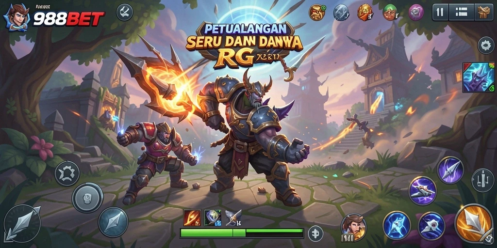 Tampilan gameplay RPG di 988BET yang memukau dan penuh aksi.