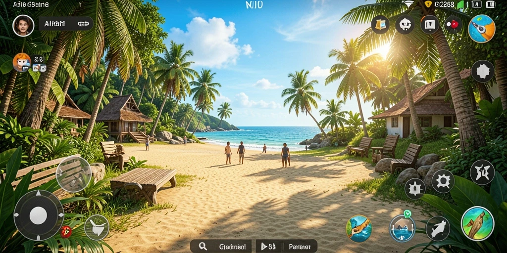 Screenshot menunjukkan gameplay santai dan seru dari API288.
