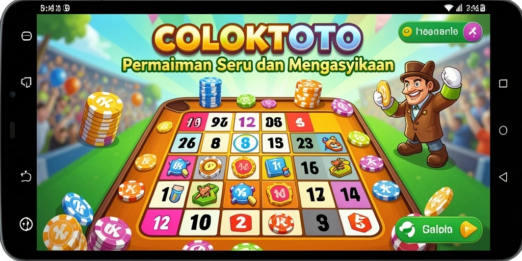 Screenshot COLOKTOTO menampilkan gameplay Bingo yang seru dan interaktif.