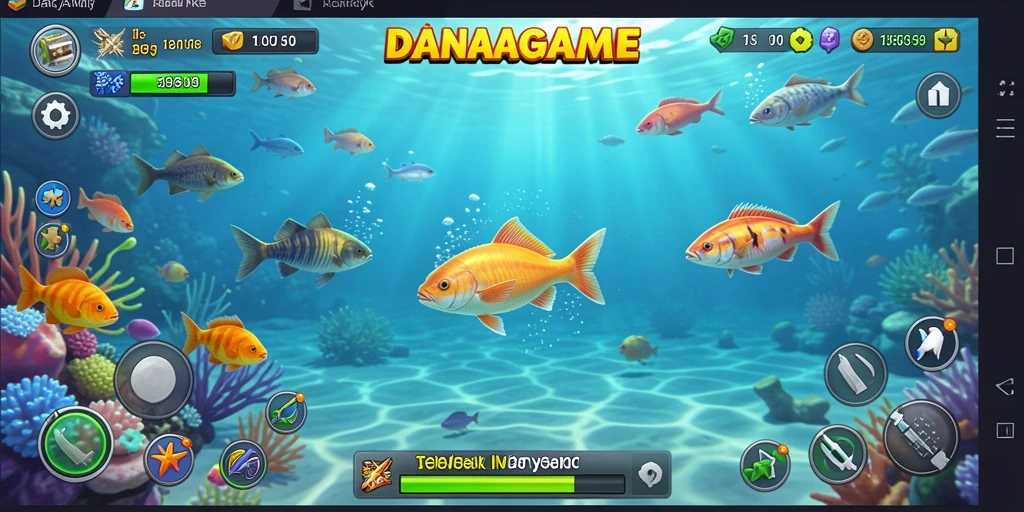 Screenshot gameplay Tembak Ikan yang penuh warna dan mendebarkan.