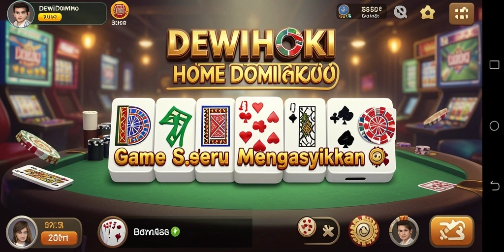 Screenshot DEWIHOKI menampilkan aksi seru permainan Domino.