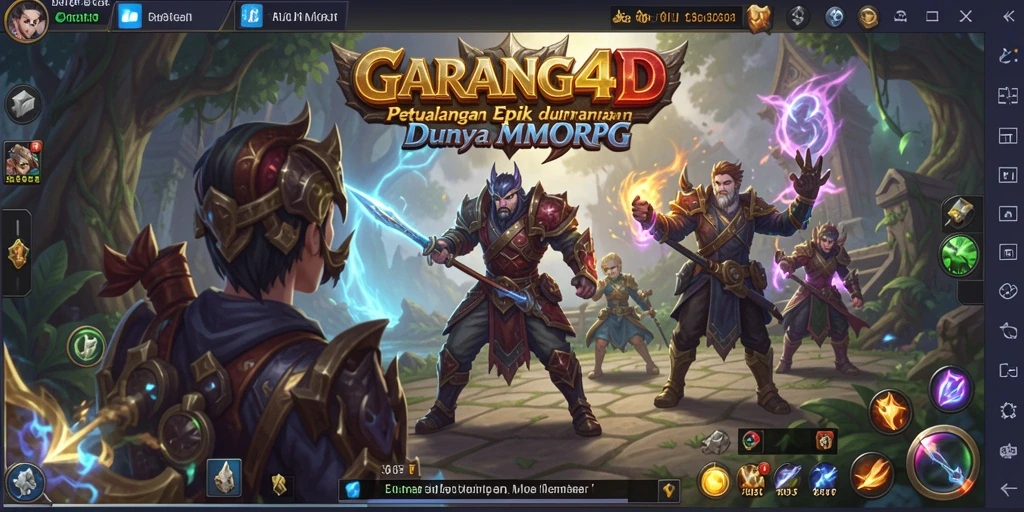 Screenshot gameplay GARANG4D yang menunjukkan aksi seru dalam permainan MMORPG.