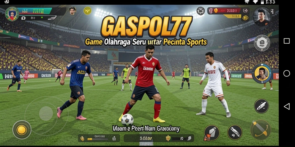 Tampilan gameplay <strong>GASPOL77</strong> yang penuh aksi dan keseruan olahraga.