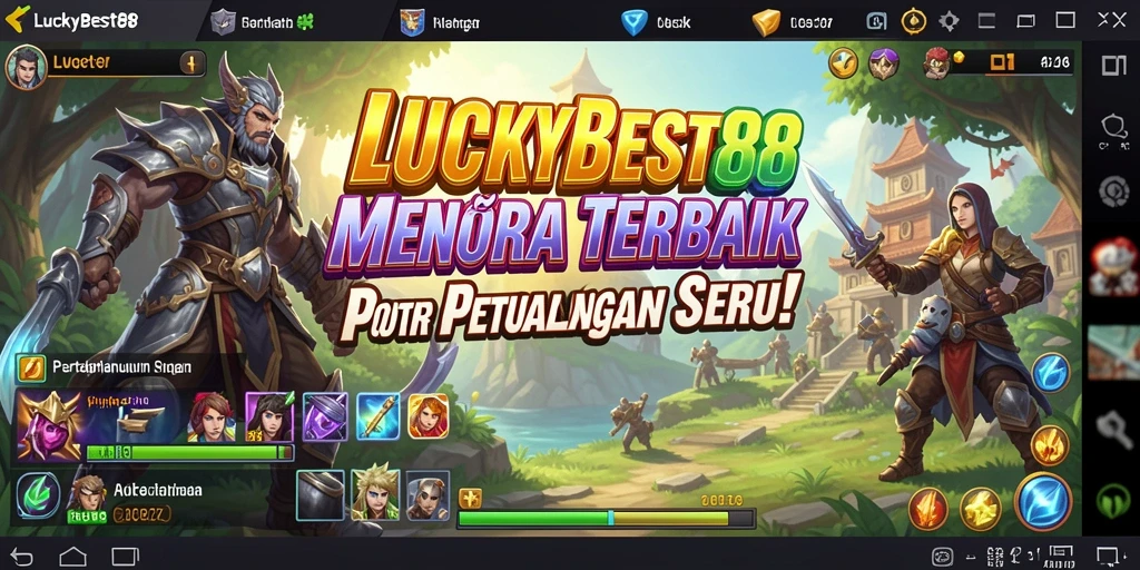 Tampilan gameplay LUCKYBEST88 yang mendebarkan dalam pertempuran Tower Defense.