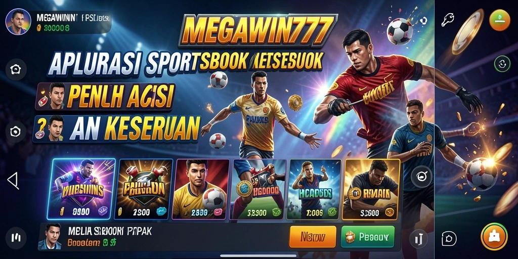 Screenshot gameplay MEGAWIN777 menampilkan taruhan yang penuh aksi dan informasi statistik.