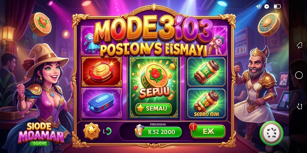 Gameplay menarik dalam MODE303 dengan berbagai fitur Slot.