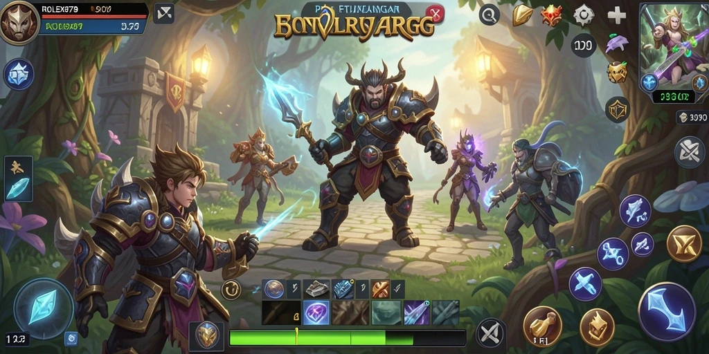 Tampilan gameplay mendebarkan dalam dunia ARPG.