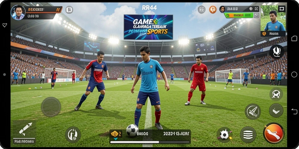 Gameplay mendebarkan di RR44 dengan karakter dan tim favorit.