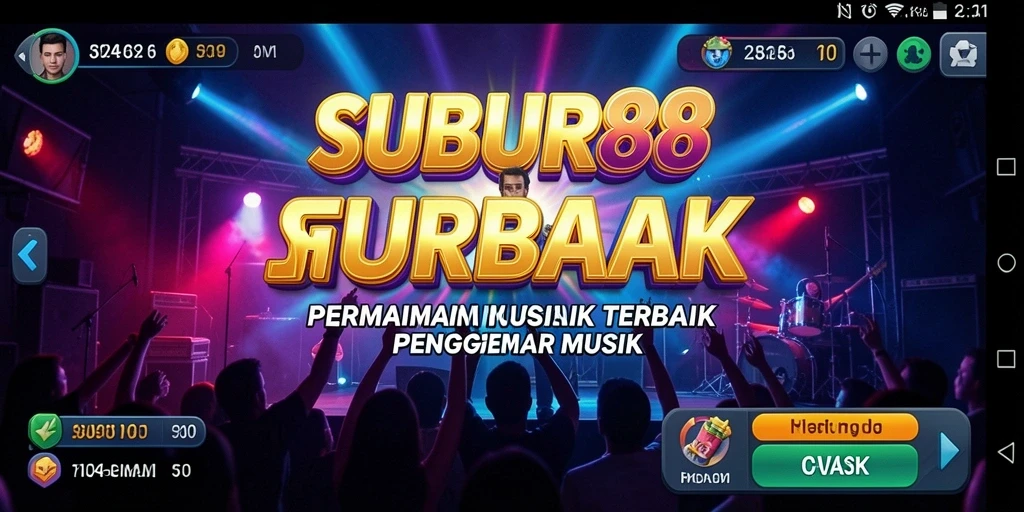 Tampilan menarik dari gameplay SUBUR88 yang menyajikan musik.