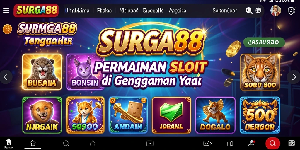 Tampilan gameplay menarik di SURGA88 dengan slot yang beragam.