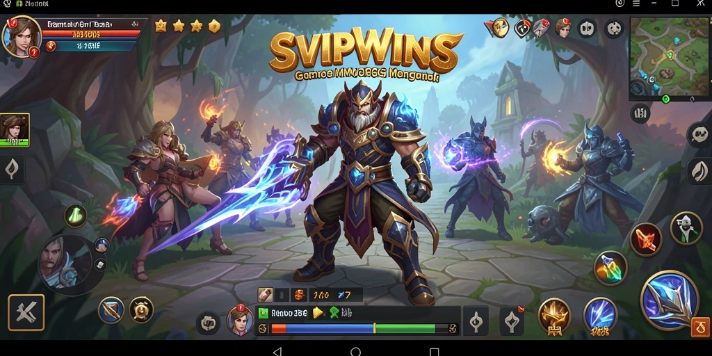 Tampilan gameplay mendebarkan dalam SVIPWINS MMORPG.