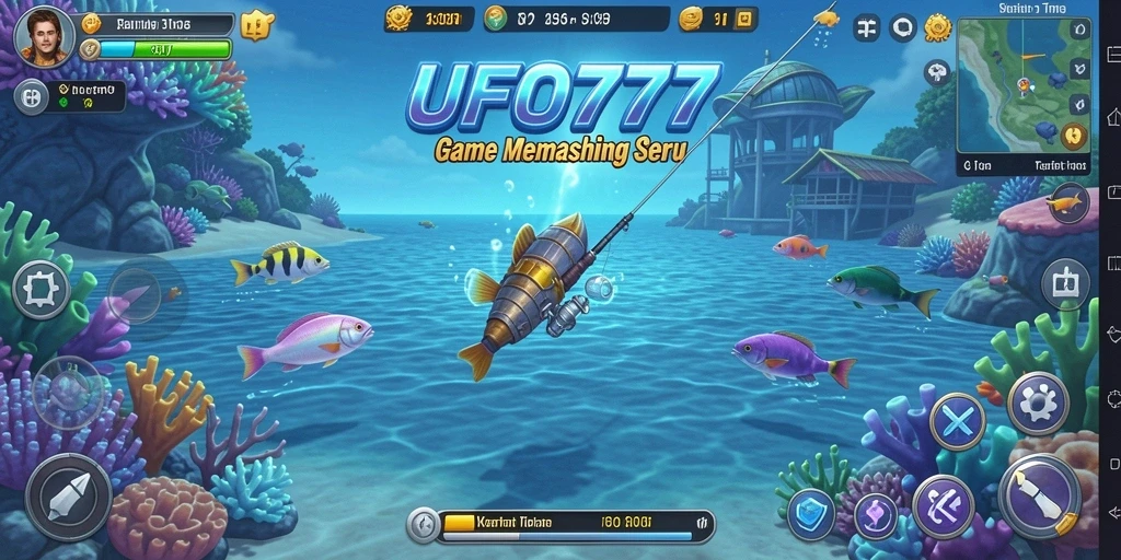 Tampilan gameplay menarik dari UFO777 yang menunjukkan aksi memancing seru.